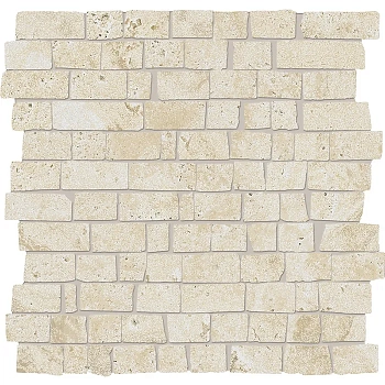 Provenza Unique Travertine Mosaico Mini Block Minimal Cream Naturale 30x30 / Провенца Унике Травертине Мосаико Мини Блок Минимал Крим Натуралье 30x30 